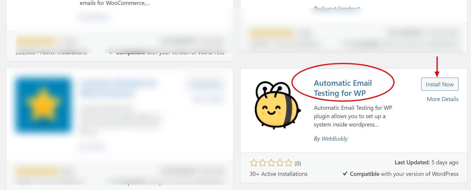 automatic email testing for wp
